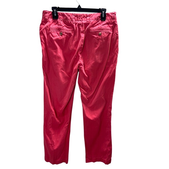 Vineyard Vines Pants Women's Size 33 x 30 Red Straight Leg 100% Cotton - Picture 2 of 5